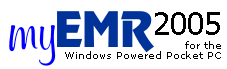 MyEMR for the Pocket PC chiropractic software